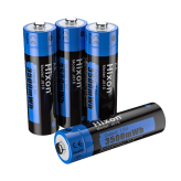 Hixon 4-Pack Lithium Oplaadbare AA Batterijen (1.5V Constant Voltage, 3500 mWh)